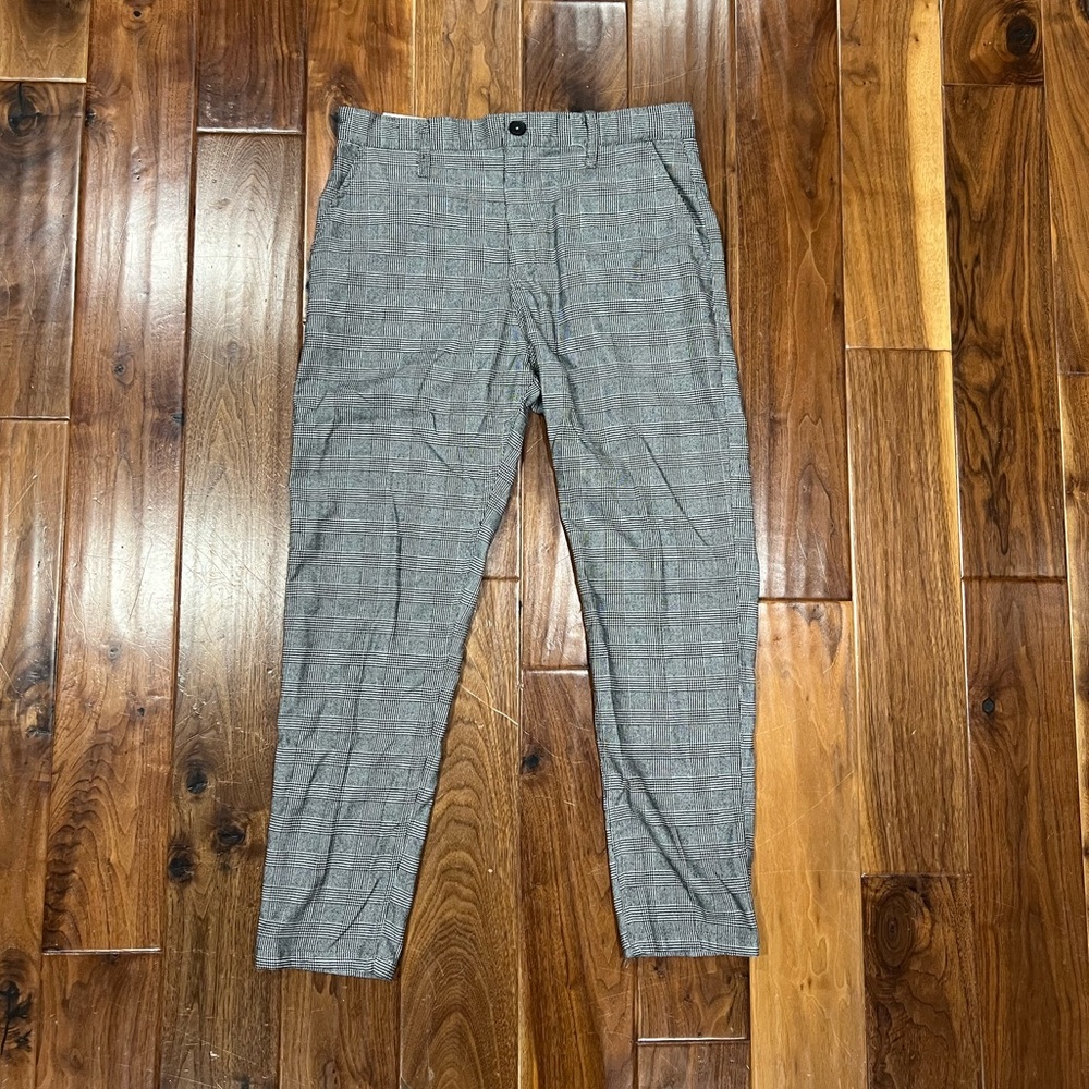 Cotton On Oxford Grey Plaid Trousers 32’